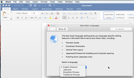 Powerpoint for mac won allow language changes